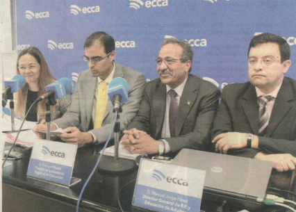 Momento de la rueda de prensa en la que se presentó el nuevo proyecto educativo con Marruecos