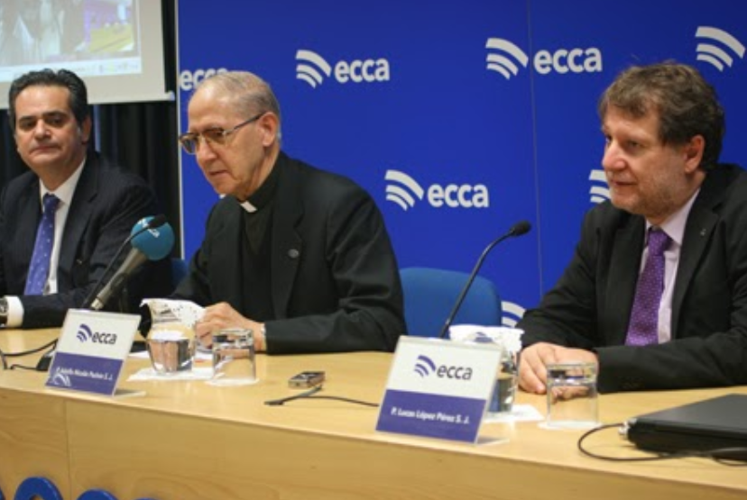 Visita a Radio ECCA del P. Adolfo Nicolás Pachón, SJ