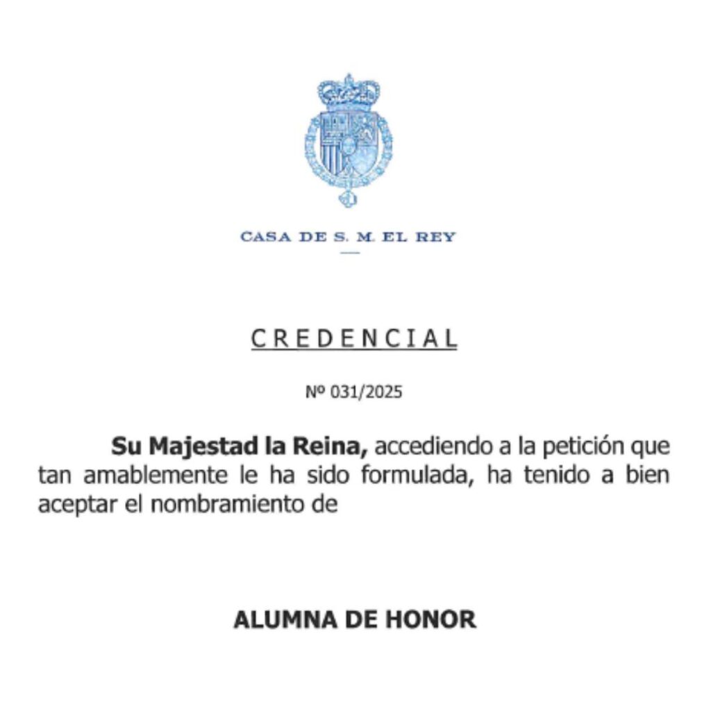 La Reina Leticia alumna de honor de ecca.edu durante el 60 aniversario